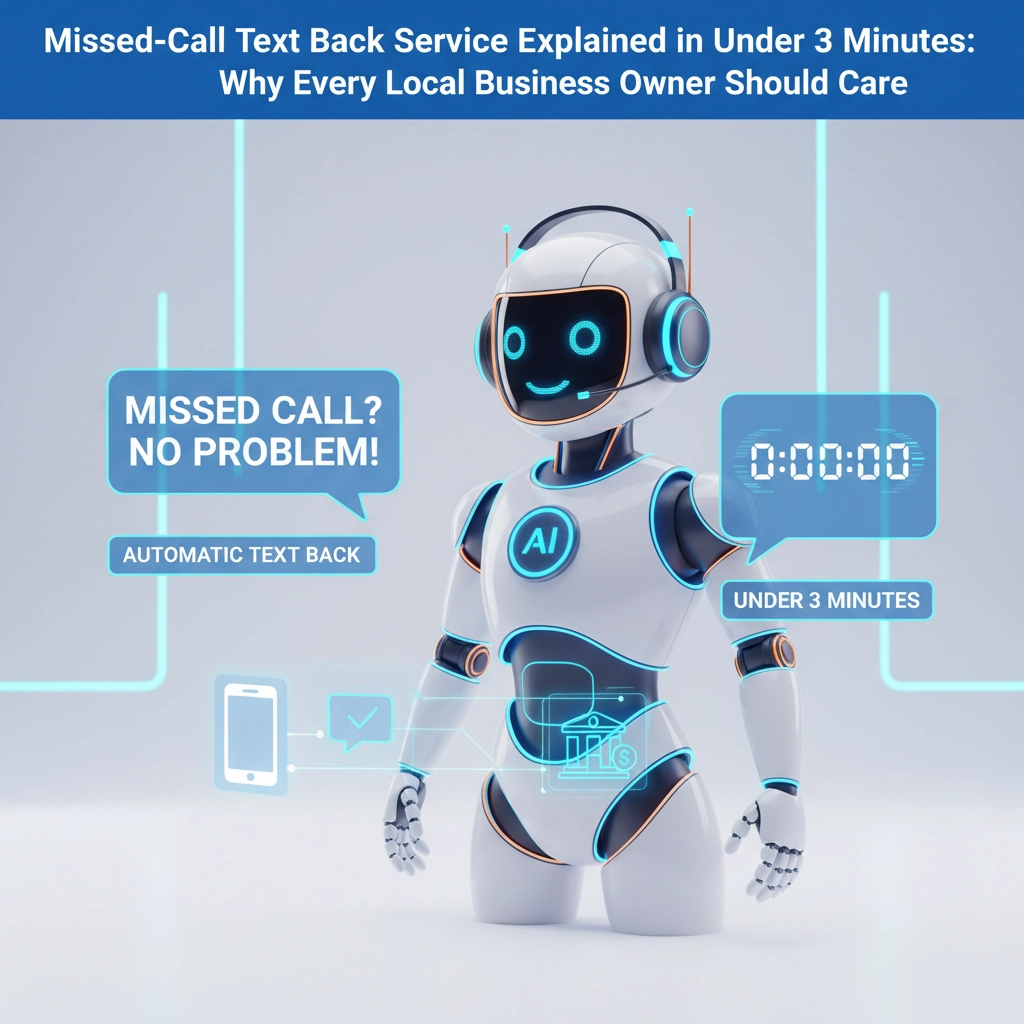 Missed-Call Text Back Service Explained in Under 3 Minutes: Why Every Local Business Owner Should Care